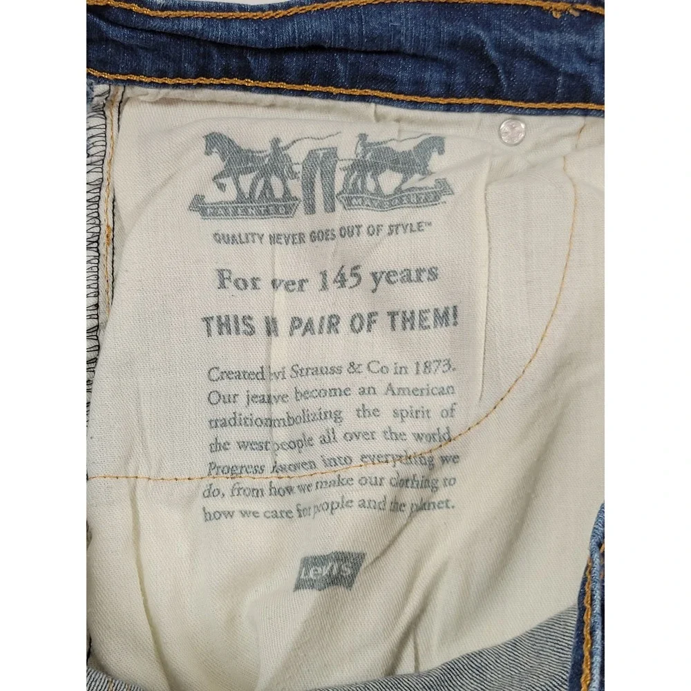 Levi's 559 Relaxed Straight Men's 33x32 Blue Excellent Stretch‎ Denim Jeans